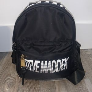 Black Steve Madden mini backpack